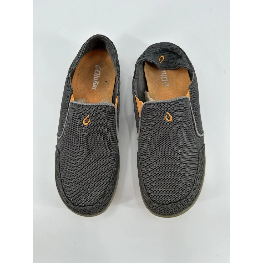 Olukai Men's Nohea Mesh Slip-On Shoes Men's Grey‎ Sneakers Size 9